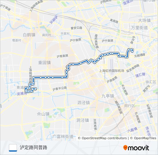 青泸线 bus Line Map