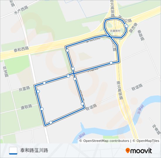 宝山13路 bus Line Map