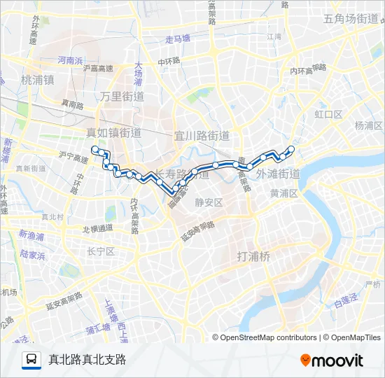 63路 Bus Line Map