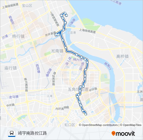 公交90路的线路图