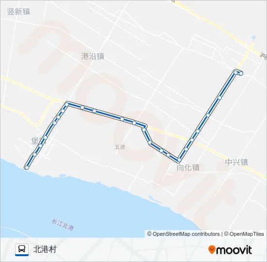 公交堡红路的线路图