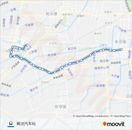 金枫线 Bus Line Map