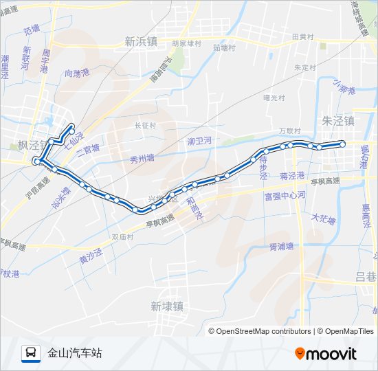 金枫线 Bus Line Map