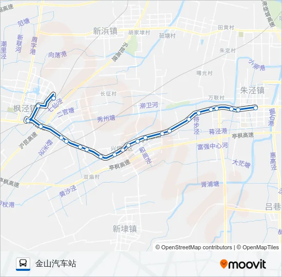 金枫线 Bus Line Map