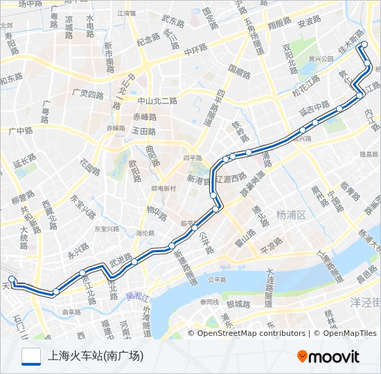308路 bus Line Map