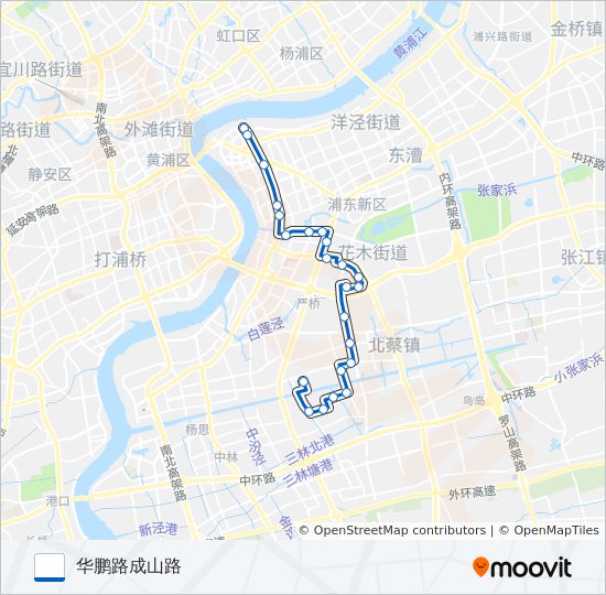 607路 bus Line Map