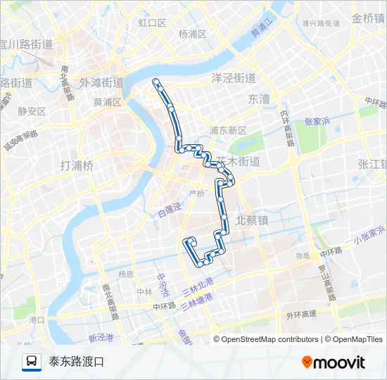 607路 Bus Line Map