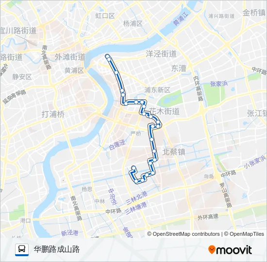 607路 Bus Line Map