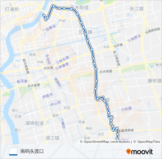 624路 bus Line Map