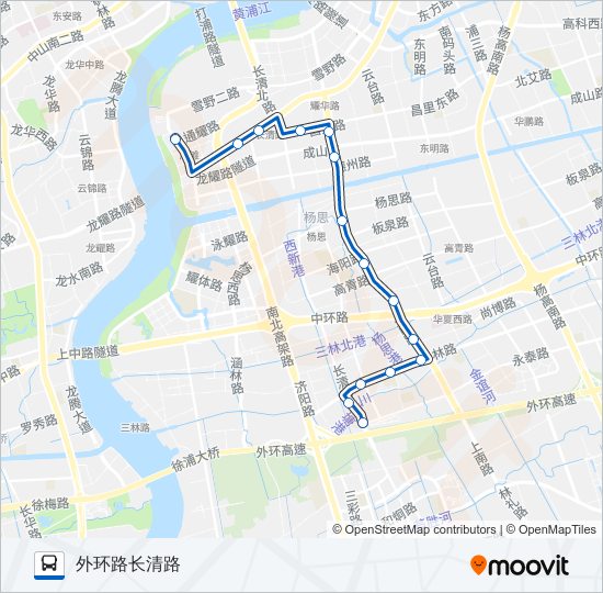 公交627路的线路图