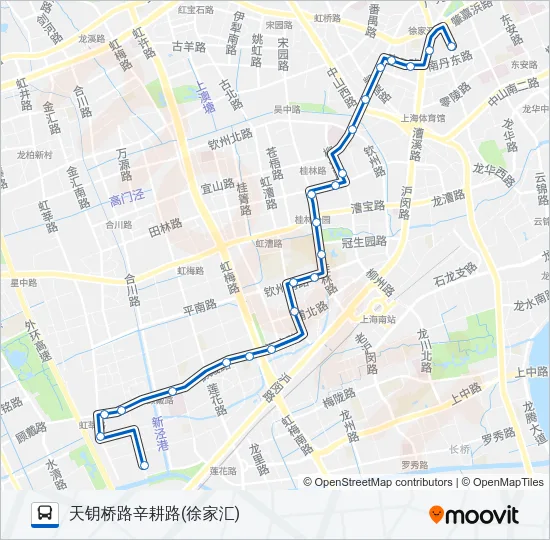 732路 Bus Line Map