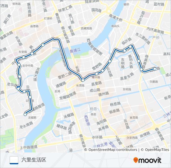 734路 bus Line Map
