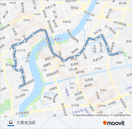 公交734路的线路图