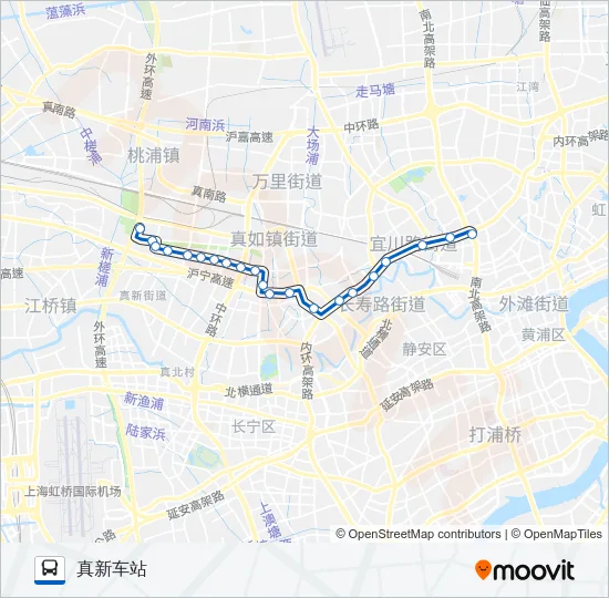 743路 Bus Line Map