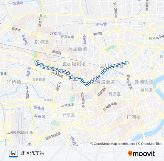 743路 Bus Line Map