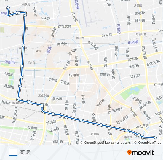 744路 bus Line Map