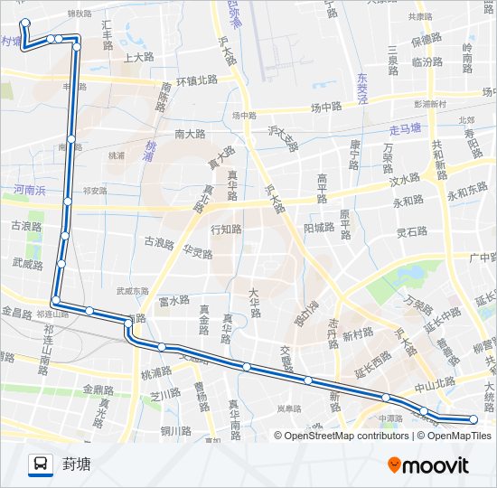 公交744路的线路图