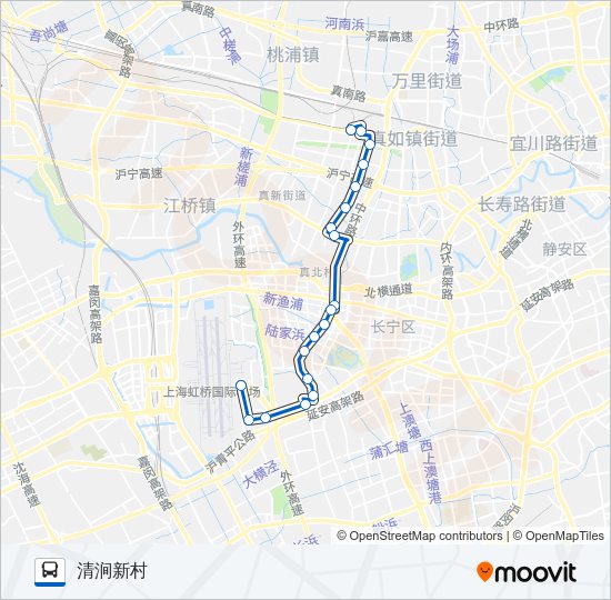 公交807路的线路图