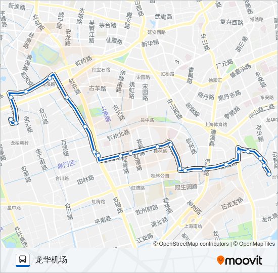 公交809路的线路图