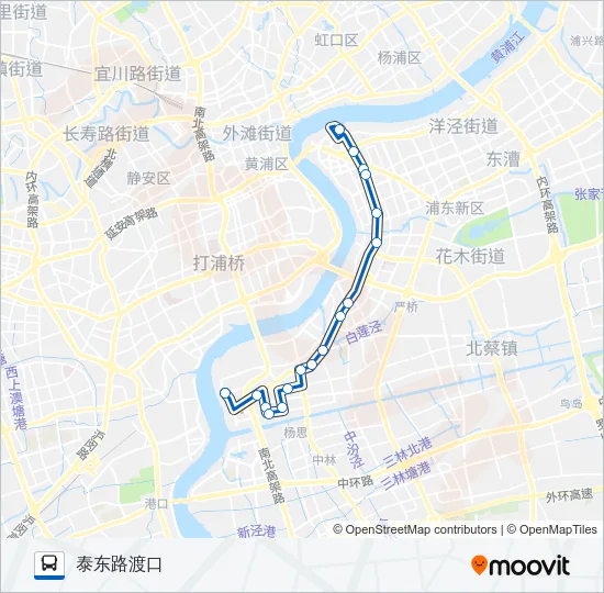 818路 Bus Line Map