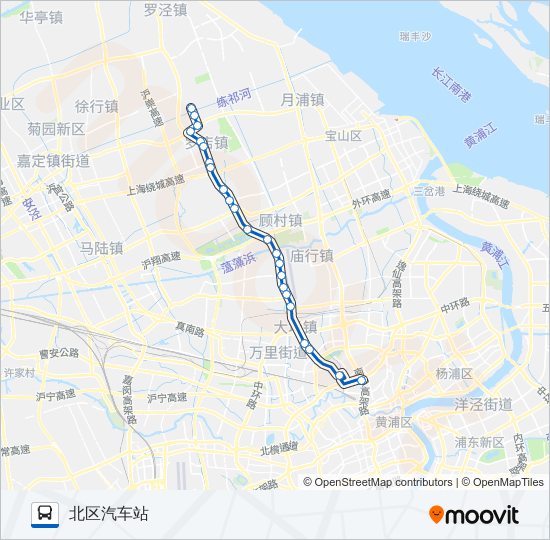 公交840路的线路图