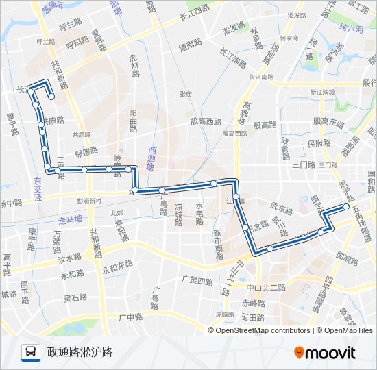 公交850路的线路图
