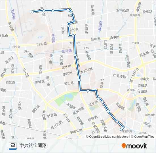 公交862路的线路图