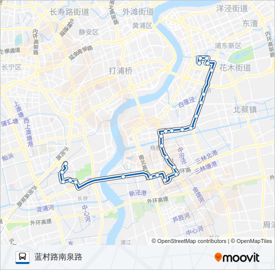 公交973路的线路图