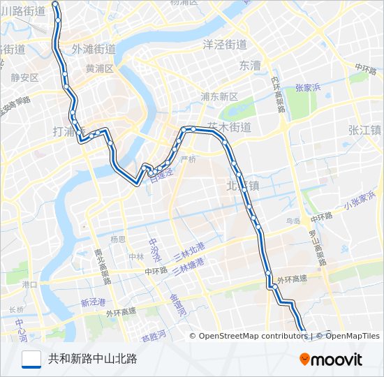 974路 bus Line Map