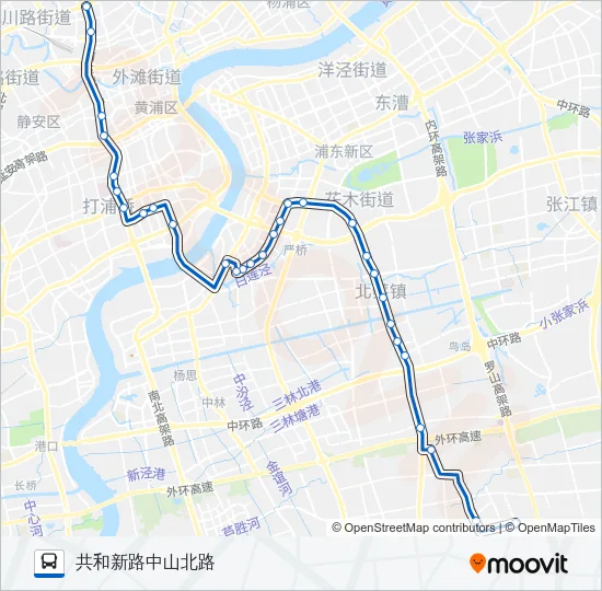 974路 Bus Line Map
