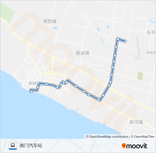 南同专线 bus Line Map