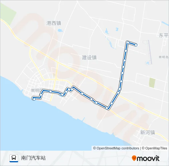 公交南同专路的线路图