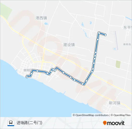南同专线 Bus Line Map