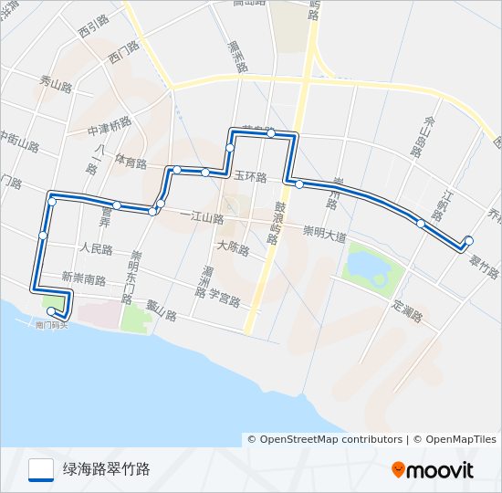 城桥1路 bus Line Map