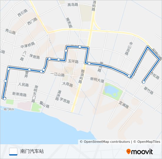 城桥1路 bus Line Map