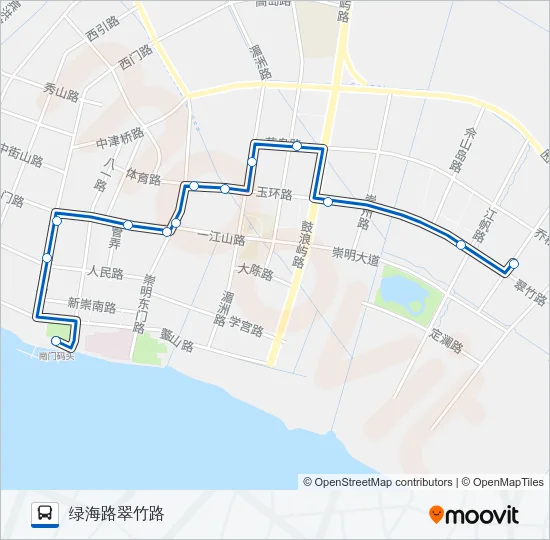 城桥1路 Bus Line Map