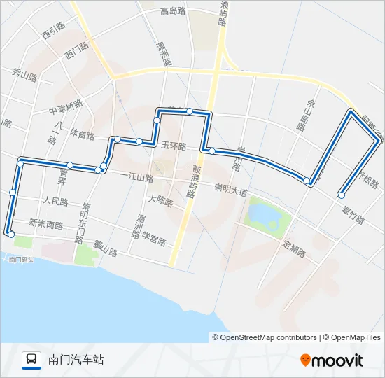 城桥1路 Bus Line Map