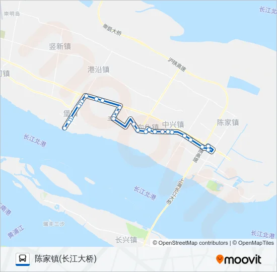 堡陈专线 Bus Line Map
