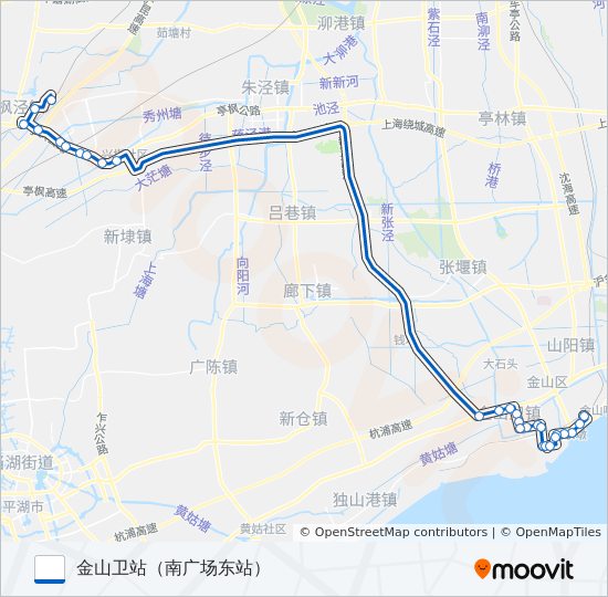 枫戚快线 bus Line Map