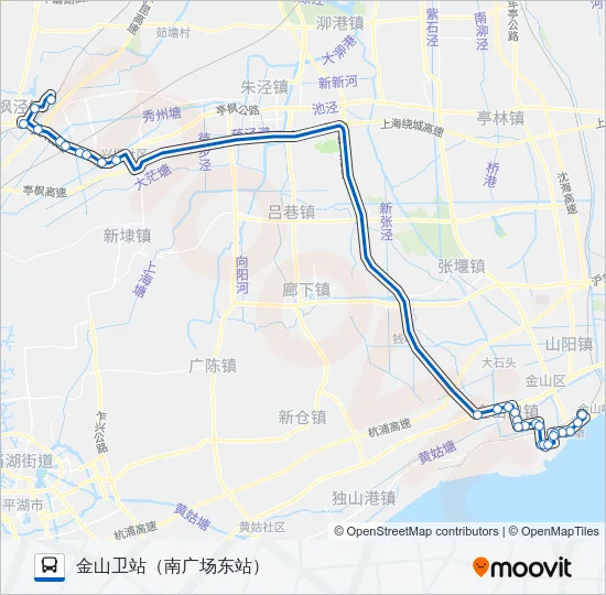枫戚快线 Bus Line Map