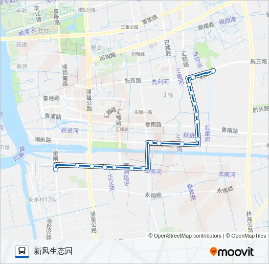 浦江7路 Bus Line Map