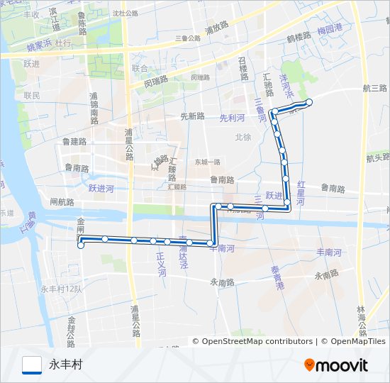 浦江7路 bus Line Map