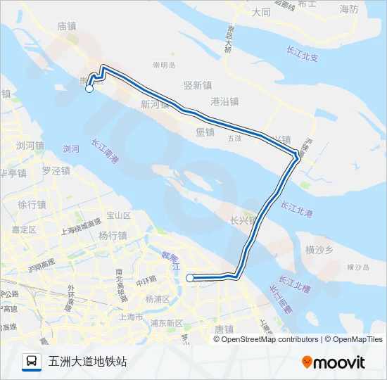 公交申崇六路的线路图