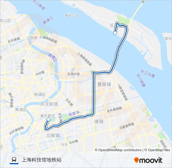 申崇四线 Bus Line Map