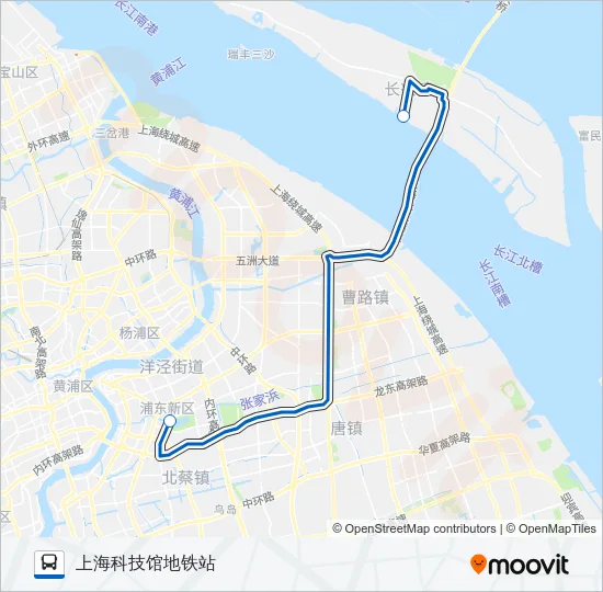 申崇四线 Bus Line Map