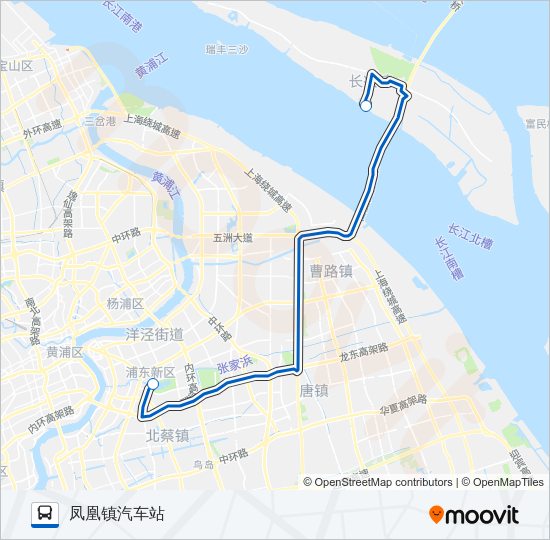 申崇四线 Bus Line Map