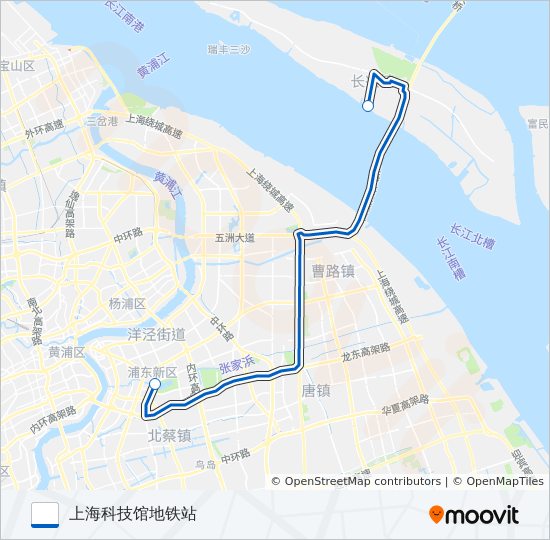 申崇四线 bus Line Map