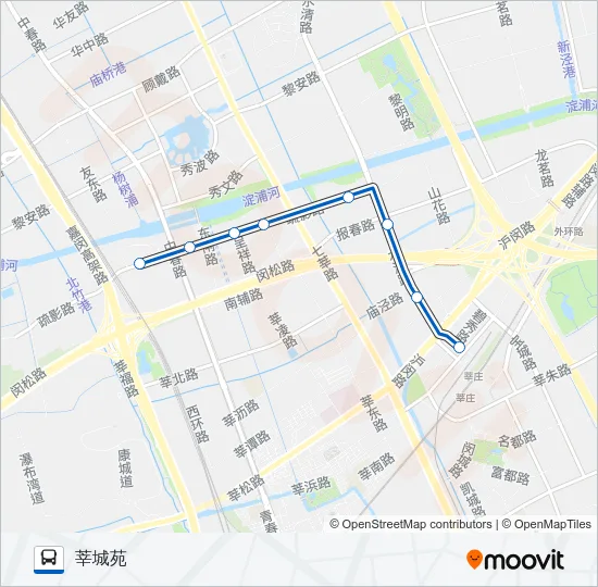 莘庄3路 Bus Line Map