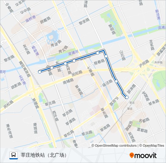 莘庄3路 Bus Line Map