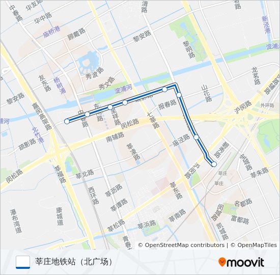 莘庄3路 bus Line Map